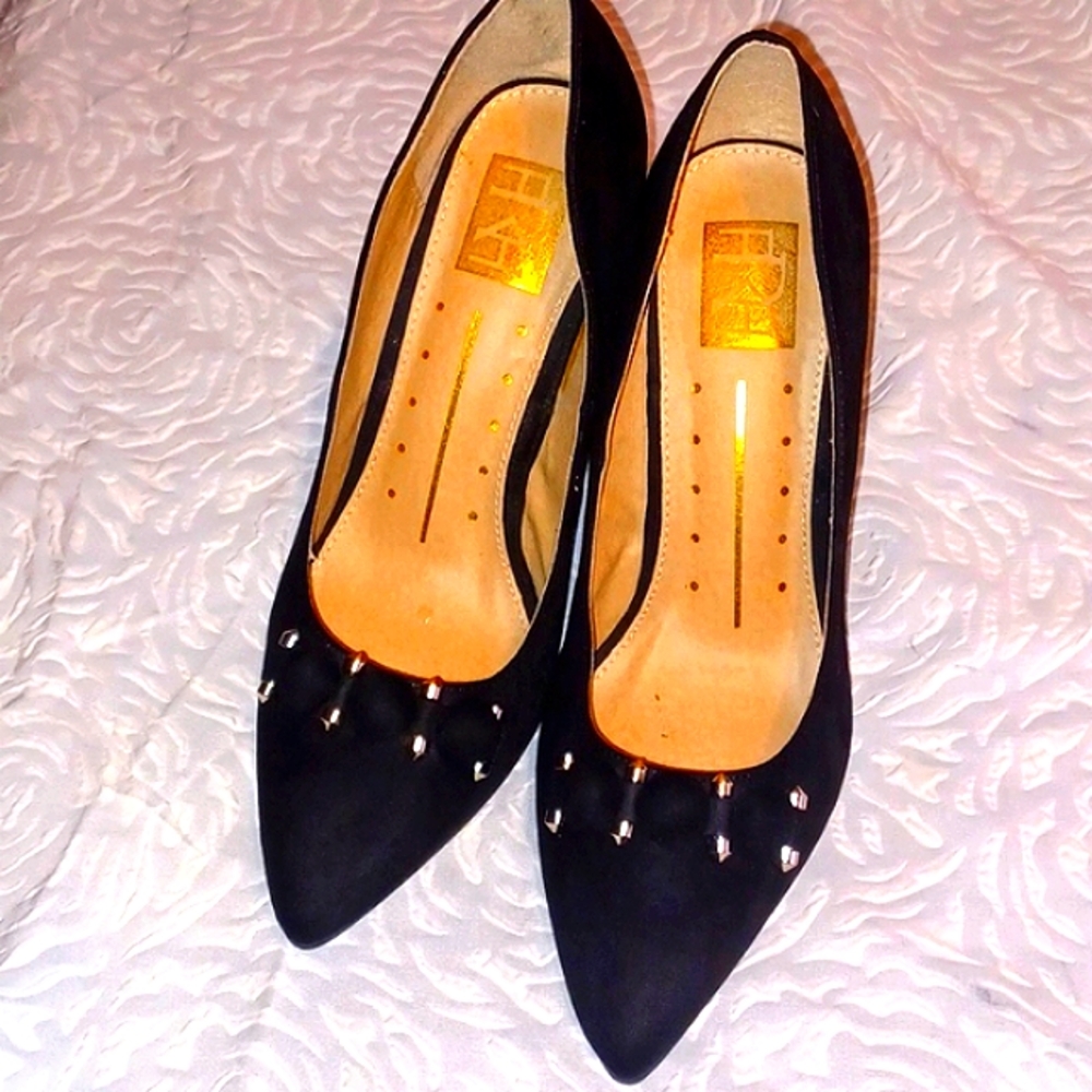Proper Suede Heel Pumps